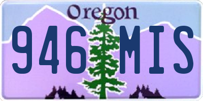 OR license plate 946MIS