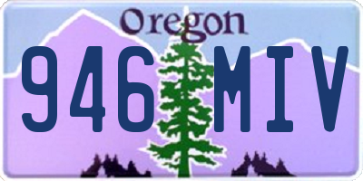 OR license plate 946MIV