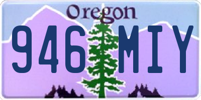 OR license plate 946MIY