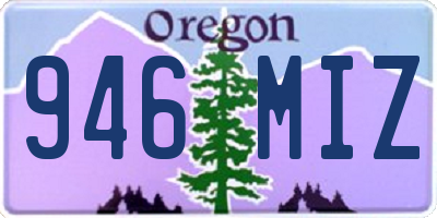 OR license plate 946MIZ