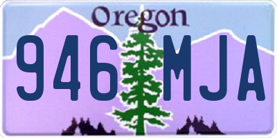 OR license plate 946MJA