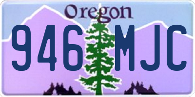 OR license plate 946MJC