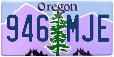OR license plate 946MJE