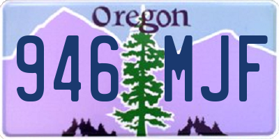 OR license plate 946MJF