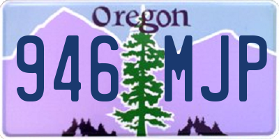 OR license plate 946MJP