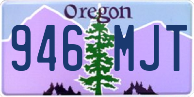 OR license plate 946MJT