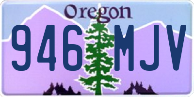 OR license plate 946MJV