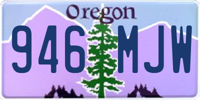 OR license plate 946MJW