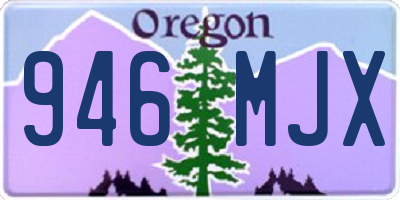 OR license plate 946MJX