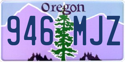 OR license plate 946MJZ