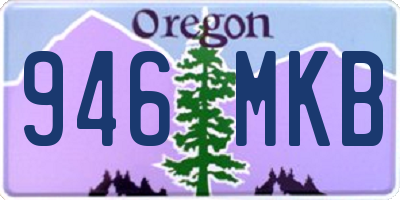 OR license plate 946MKB