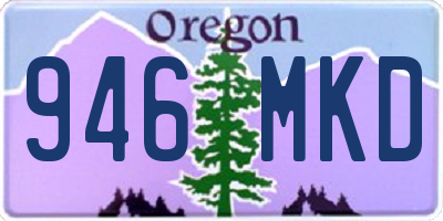 OR license plate 946MKD