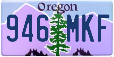 OR license plate 946MKF