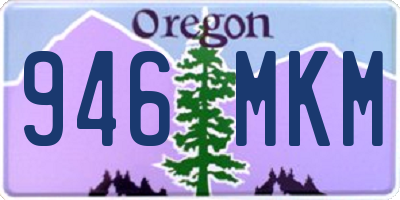 OR license plate 946MKM