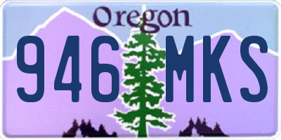 OR license plate 946MKS
