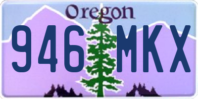 OR license plate 946MKX