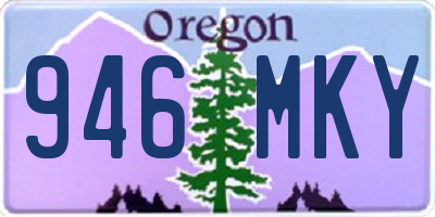 OR license plate 946MKY