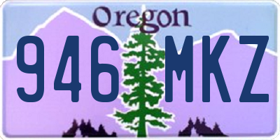 OR license plate 946MKZ