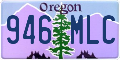 OR license plate 946MLC
