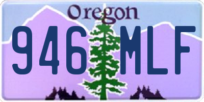 OR license plate 946MLF