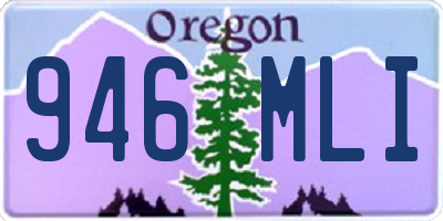 OR license plate 946MLI