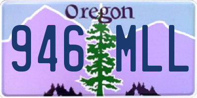 OR license plate 946MLL