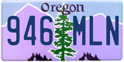 OR license plate 946MLN