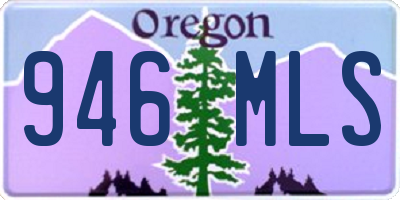 OR license plate 946MLS