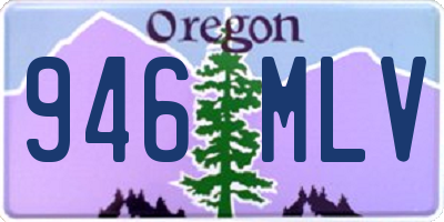 OR license plate 946MLV