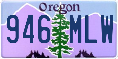 OR license plate 946MLW