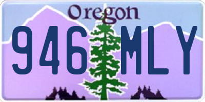 OR license plate 946MLY