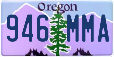 OR license plate 946MMA