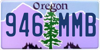OR license plate 946MMB