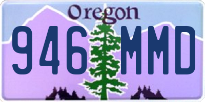 OR license plate 946MMD