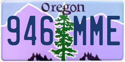OR license plate 946MME