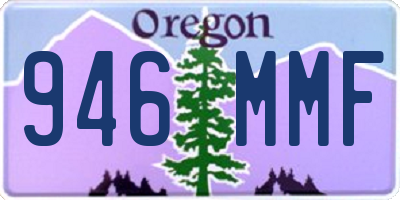 OR license plate 946MMF