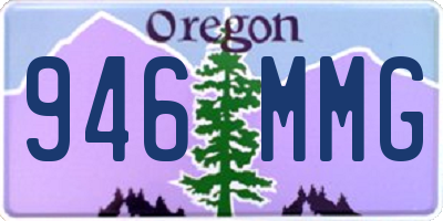 OR license plate 946MMG