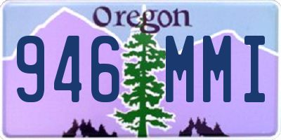 OR license plate 946MMI