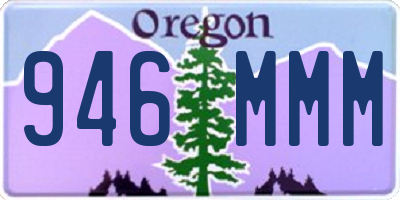 OR license plate 946MMM