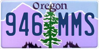 OR license plate 946MMS