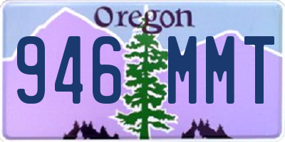 OR license plate 946MMT