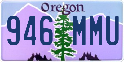OR license plate 946MMU
