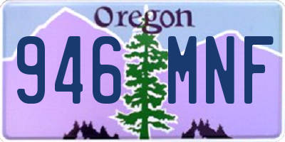 OR license plate 946MNF