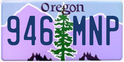 OR license plate 946MNP
