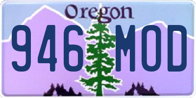 OR license plate 946MOD