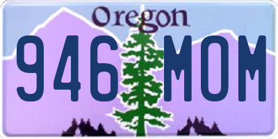 OR license plate 946MOM