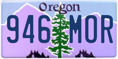 OR license plate 946MOR