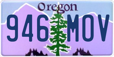 OR license plate 946MOV