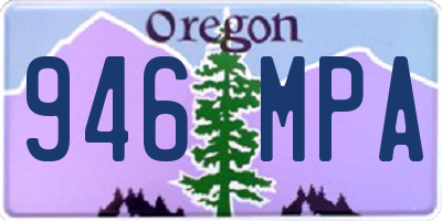OR license plate 946MPA