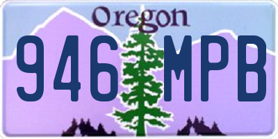 OR license plate 946MPB